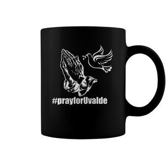 Pray For Uvalde Choose Peace Dove Coffee Mug | Mazezy
