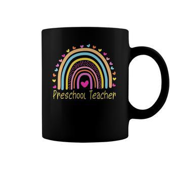 Preschool Teacher Rainbow Pre-K Teachers Coffee Mug | Mazezy