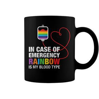 Pride Month Rainbow Is My Blood Type Lgbt Flag Coffee Mug | Mazezy