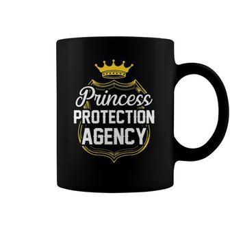 Princess Protection Agency Tiara Badge Mens Fathers Day Coffee Mug | Mazezy