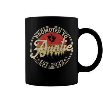 Promoted To Auntie Est 2022 Coffee Mug | Favorety AU