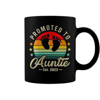 Promoted To Auntie Est 2022 Coffee Mug | Favorety CA