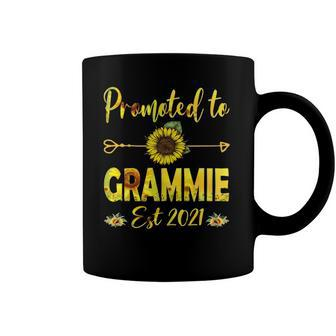 Promoted To Grammie Est 2022 Sunflower Coffee Mug | Mazezy