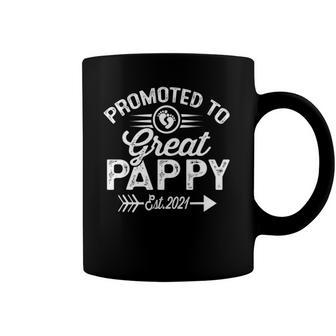 Promoted To Great Pappy Est 2021 Gift Coffee Mug | Mazezy