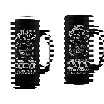 Promoted To Pop Pop Est 2021 Tee New Papa Dad Fathers Day Coffee Mug | Mazezy