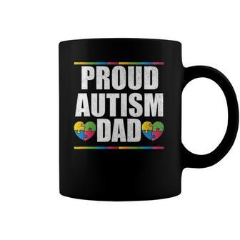 Proud Autism Dad Father Of Autistic Child Coffee Mug | Mazezy