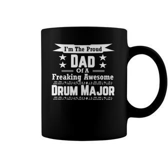 Proud Dad Drum Major Marching Band Coffee Mug | Mazezy