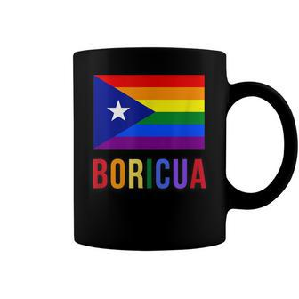 Puerto Rico Boricua Gay Pride Lgbt Rainbow Wepa  Coffee Mug