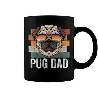 Pug Dog Dad Retro Style Apparel For Men Kids Coffee Mug - Seseable