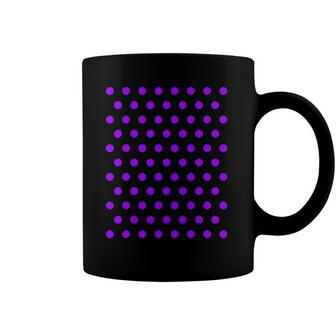 Purple And White Polka Dots Coffee Mug