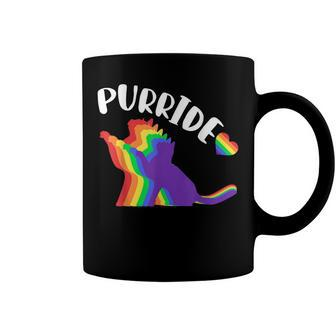 Purride Gay Pride Cat Pride Cat Cat Lgbtq Coffee Mug | Mazezy