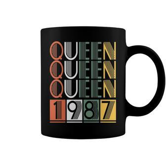 Queen 1987 Birthday Coffee Mug - Seseable
