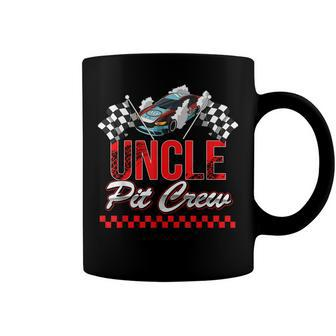 Race Car Birthday Party Racing Family Uncle Pit Crew Coffee Mug - Seseable