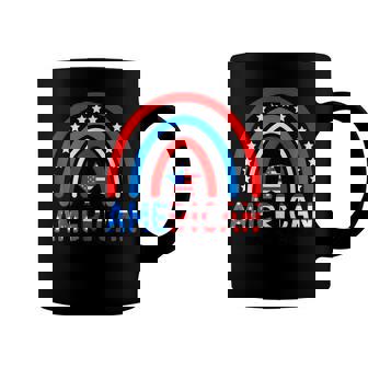 Rainbow American Flag Patriotic Happy 4Th Of July Boy Girl Coffee Mug | Seseable FR