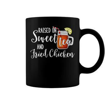 Raised On Sweet Tea & Fried Chicken Coffee Mug - Seseable