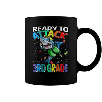 Ready To Attack 3Rd Grade Shark Back To School Coffee Mug | Mazezy