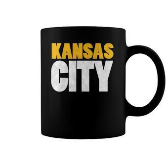 Red Kansas City Nation Fun Bold Kc Vintage Varsity Kc Red Coffee Mug | Mazezy