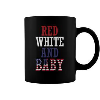 Red White And Baby 4Th July Pregnancy Announcement Coffee Mug | Mazezy