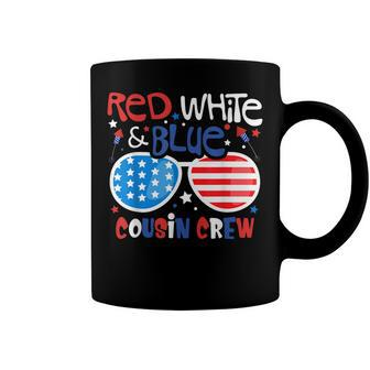 Red White & Blue Cousin Crew 4Th Of July Kids Usa Sunglasses V3 Coffee Mug - Seseable