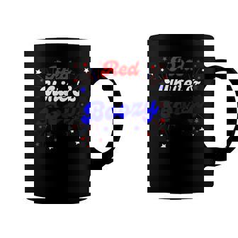 Red White And Boozy Funny Drinking July 4Th Independence Day Coffee Mug | Seseable CA