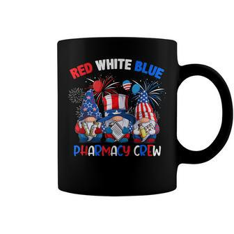 Red White Blue American Pharmacy Crew Gnome 4Th Of July Coffee Mug - Seseable