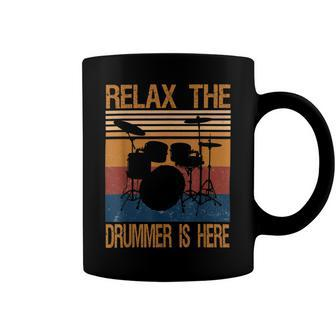Relax The Drummer Here Coffee Mug - Monsterry DE