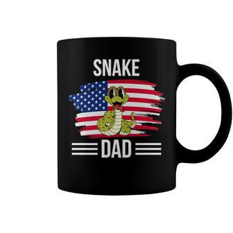 Reptile Us Flag 4Th Of July Fathers Day Snake Dad Coffee Mug - Seseable