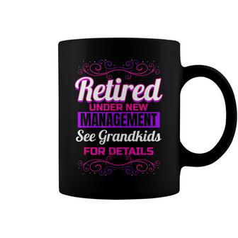 Retired Grandma Retirement Grandkids Retiree Farewell Party Coffee Mug - Seseable