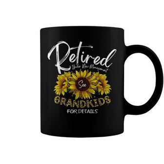Retired Under New Management See Grandkids For Details Coffee Mug - Seseable