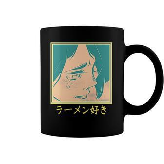 Retro 90S Japanese Aesthetic Waifu Anime Graphic Coffee Mug | Mazezy AU