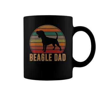 Retro Beagle Dad Gift Dog Owner Pet Tricolor Beagle Father Coffee Mug | Mazezy DE