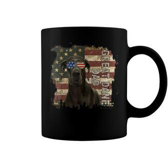 Retro Best Great Dane Dad Ever American Flag 4Th Of July V2 Coffee Mug - Seseable
