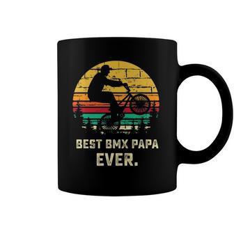 Retro Bmx Papa Freestyle Bike Funny Fathers Day Gift Coffee Mug | Mazezy