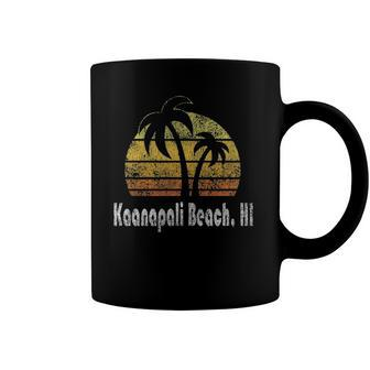 Retro Kaanapali Beach Hawaii Beach Coffee Mug | Mazezy