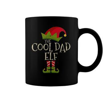 Retro The Cool Dad Elf Costume Family Group Gift Christmas Coffee Mug | Mazezy