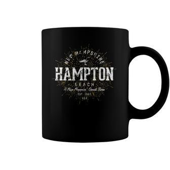 Retro Vintage Hampton Beach Coffee Mug | Mazezy
