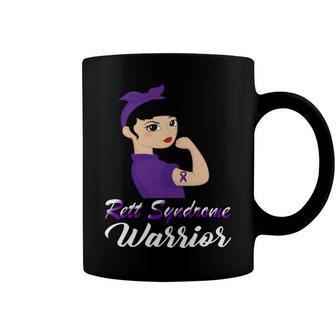 Rett Syndrome Warrior Purple Women Purple Ribbon Rett Syndrome Rett Syndrome Awareness Coffee Mug | Favorety AU