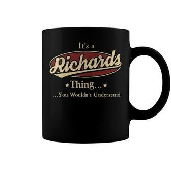 Richards Shirt Personalized Name Gifts T Shirt Name Print T Shirts Shirts With Name Richards Coffee Mug - Seseable