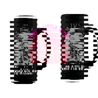 Ride A Little More Stress A Little Less Funny Girl Motocross Gift Girl Motorcycle Lover Vintage Coffee Mug - Monsterry