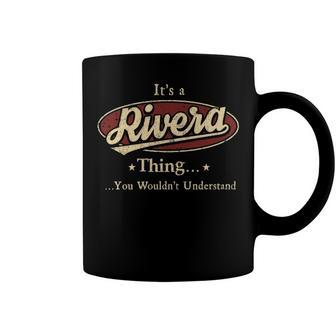 Rivera Shirt Personalized Name Gifts T Shirt Name Print T Shirts Shirts With Name Rivera Coffee Mug - Seseable