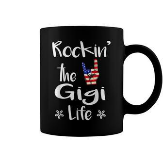 Rockin The Gigi Life Cute 4Th Of July American Flag Coffee Mug - Seseable