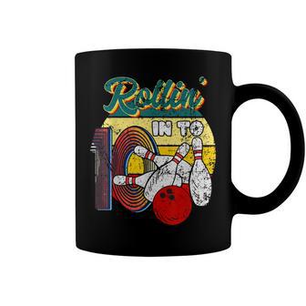 Rollin Into 10 Bowling Birthday Party 10Th Birthday Girls Coffee Mug - Seseable