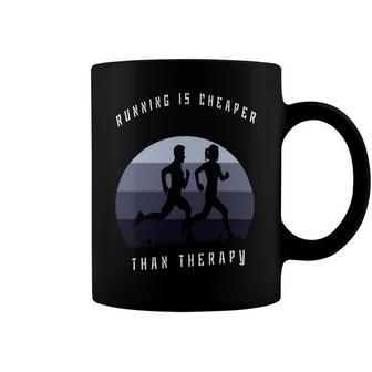 Running Is Cheaper Than Therapy Coffee Mug | Favorety DE