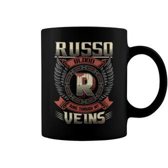 Russo Blood Run Through My Veins Name V6 Coffee Mug - Seseable
