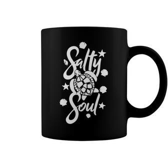 Salty Soul Turtle Underwater Beach Coffee Mug - Monsterry AU