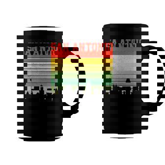 San Antonio Skyline Vintage Texas Pride Souvenir Gift Coffee Mug | Mazezy