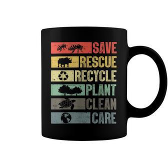 Save Rescue Recycled Plant Clean Care V2 Coffee Mug | Favorety AU