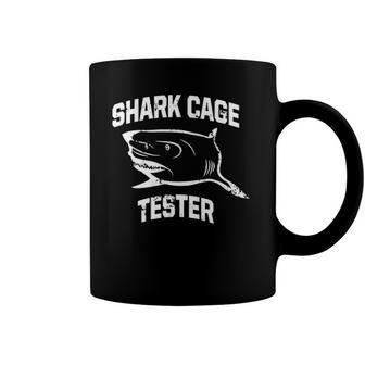 Shark Cage Tester Vintage Funny Amputee Coffee Mug | Mazezy
