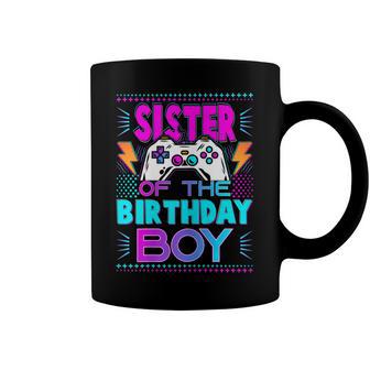 Sister Of The Birthday Boy Matching Video Game Birthday Coffee Mug - Seseable