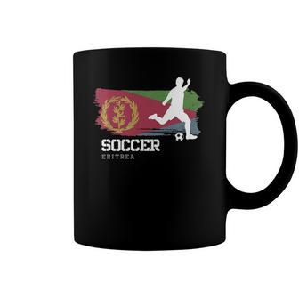 Soccer Eritrea Flag Football Team Soccer Player Coffee Mug | Mazezy